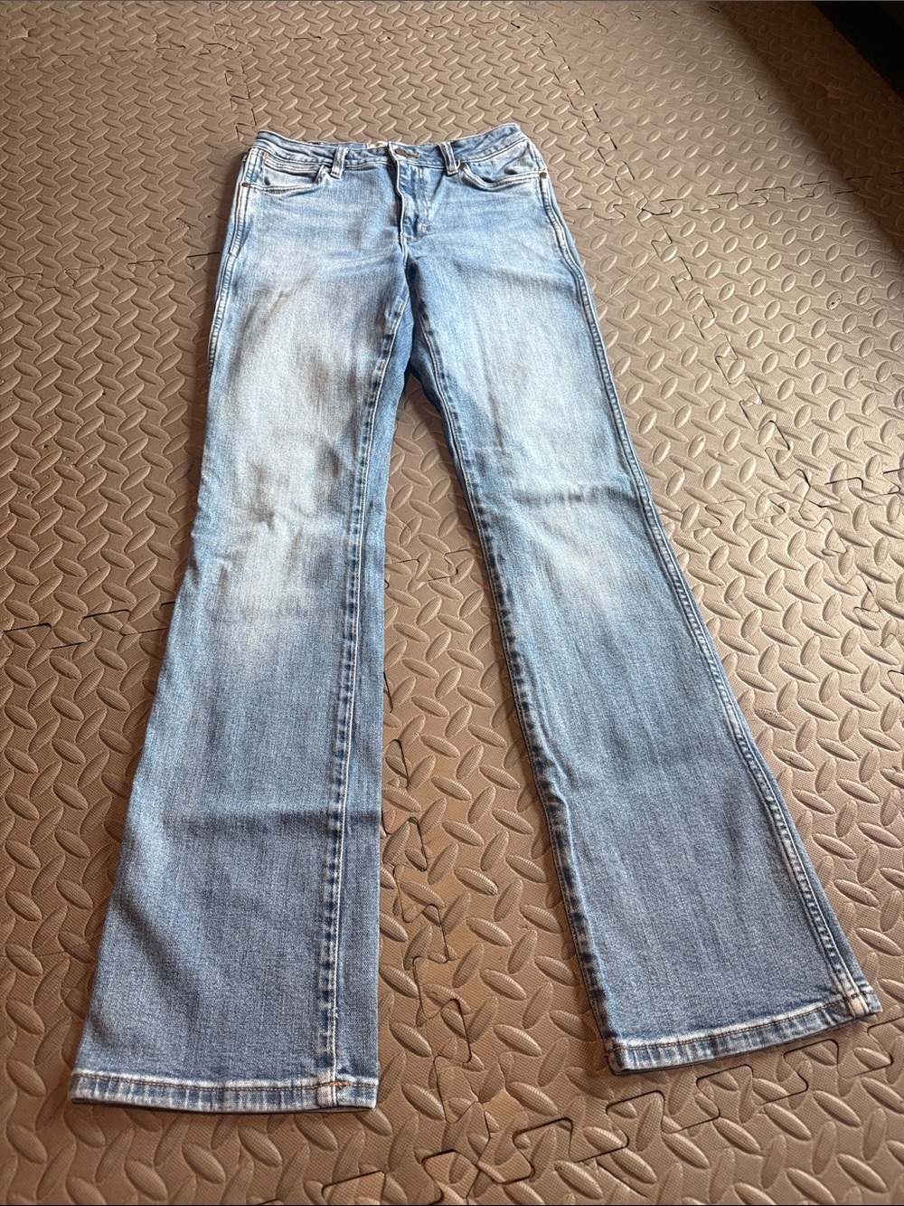 Classic Light Blue Flare Jeans - Wide Leg Women's Denim